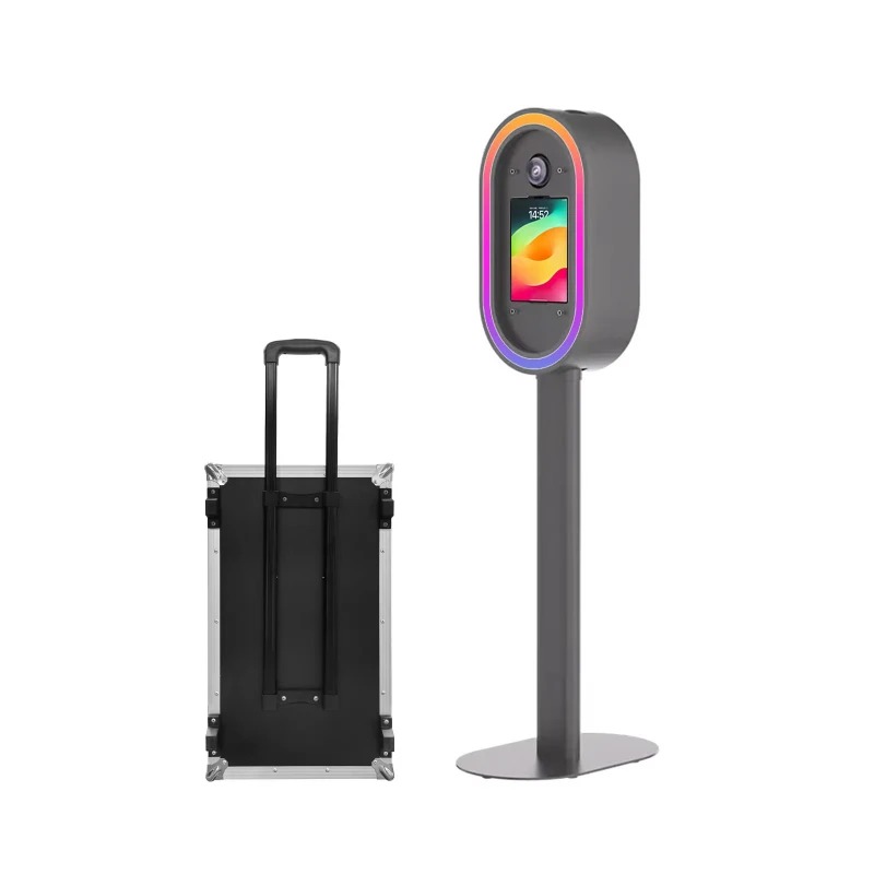Printer Stand - クイック組み立て式デジタル一眼レフフォトブース サルサ iPadフォトブースマシン プリンターカバーとスタンド付き（オプション）iP dセルフィーフォトブース