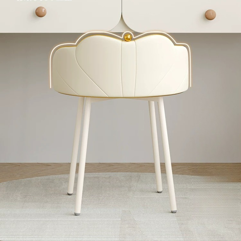 Office Stool - 回転可能な化粧台スツール、モダンなメイクアップキッズ用かわいい化粧台スツール、寝室、オフィス、化粧台椅子、メイクアップルーム家具