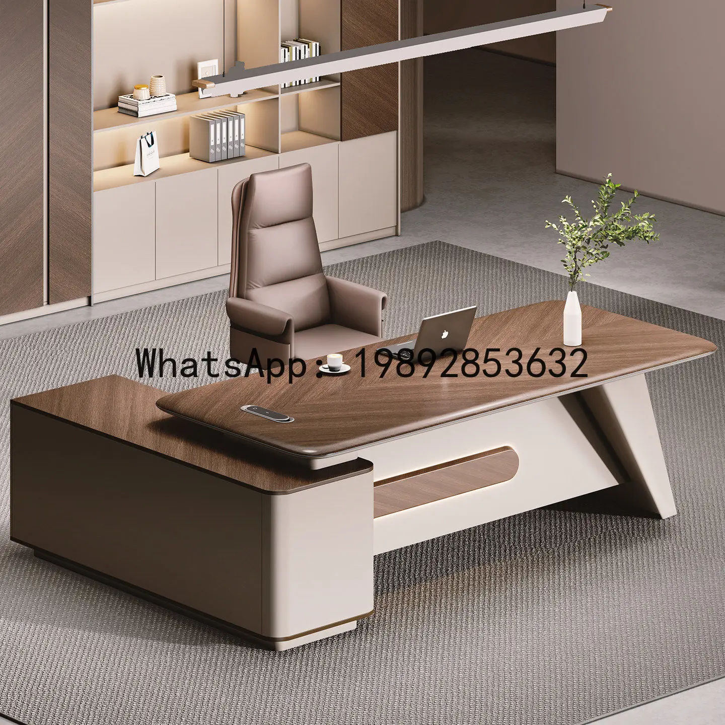 Office Chair - H5.15 ボスオフィスデスクセット - 完全なオフィスデスクと椅子のセット、ボスデスク、エグゼクティブデスク、マネージャーズデスク