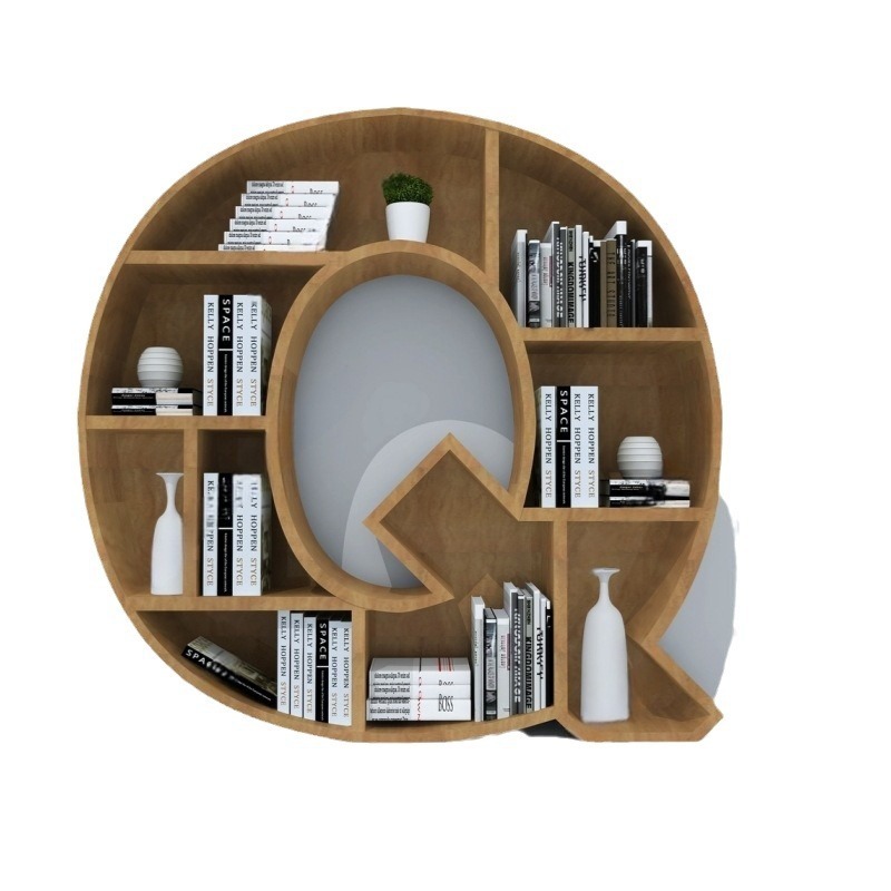 Bookshelf - 本棚の棚板、シンプルな無垢材製の本棚
