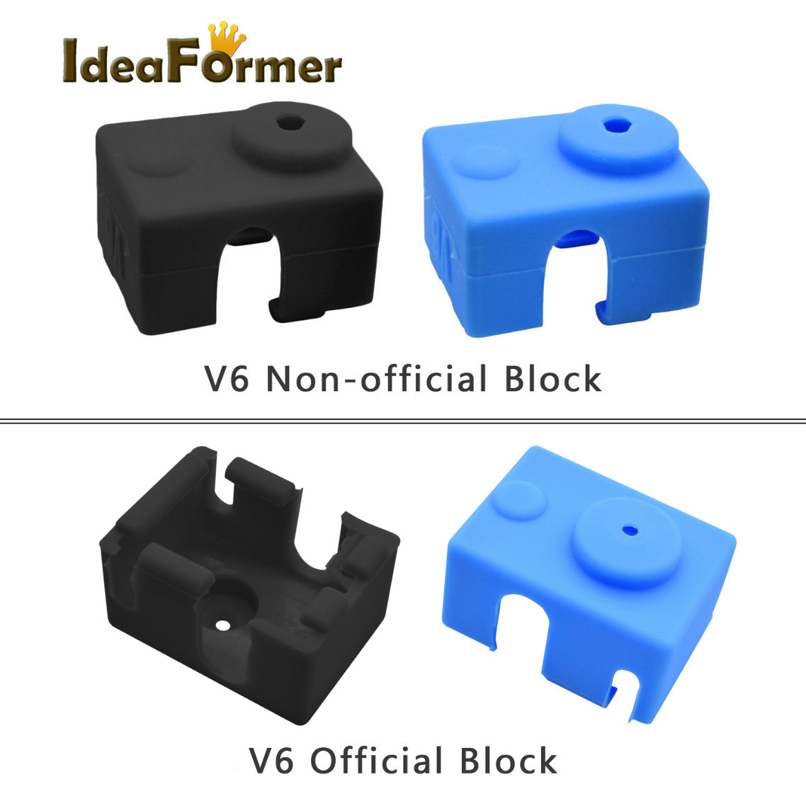 Printer Stand - 5 個 V6 シリコンソックス 3D プリンターパーツサポート