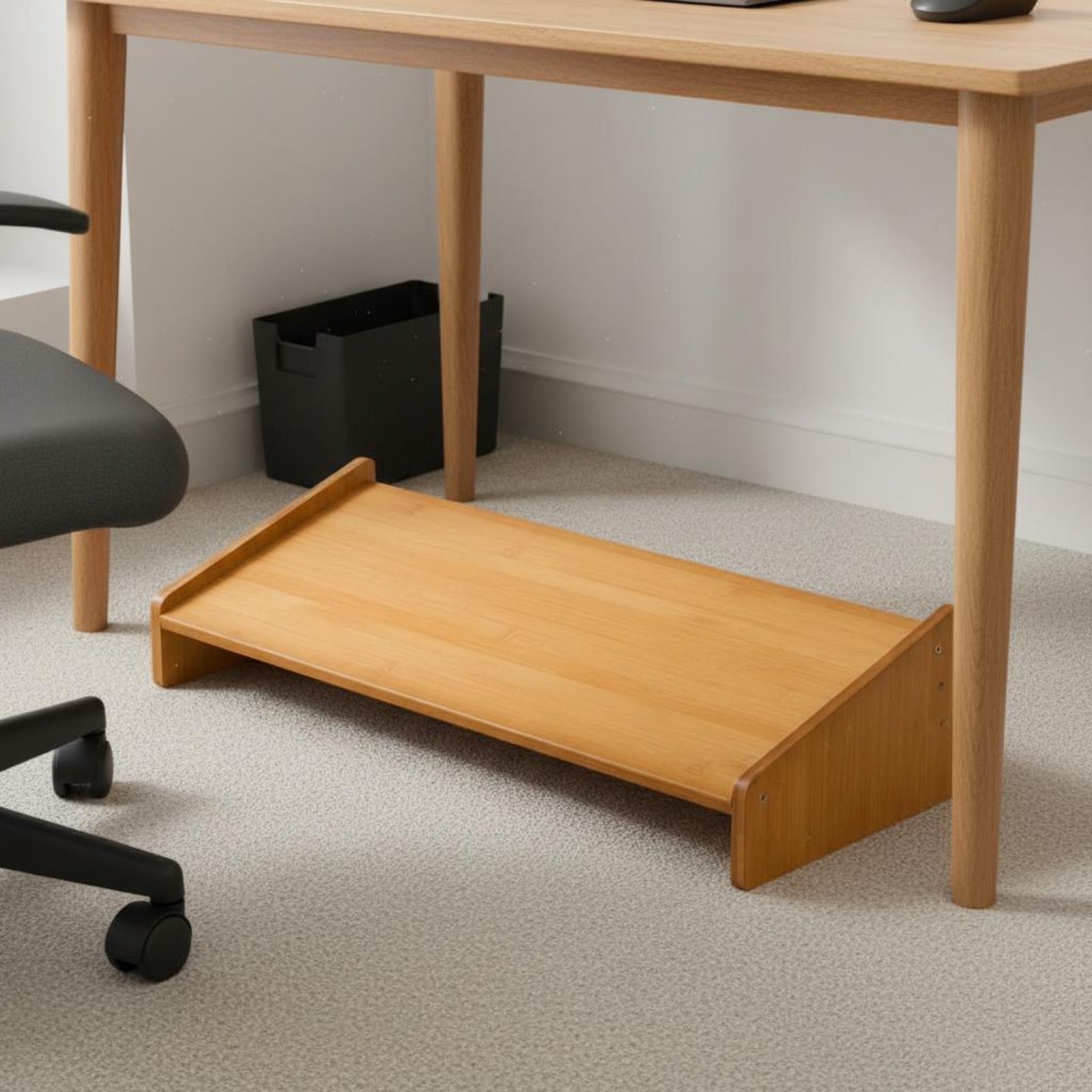 デスク下フットレスト 幅広表面 オフィス用フットスツール 角 - Office Chair のレビューと価格