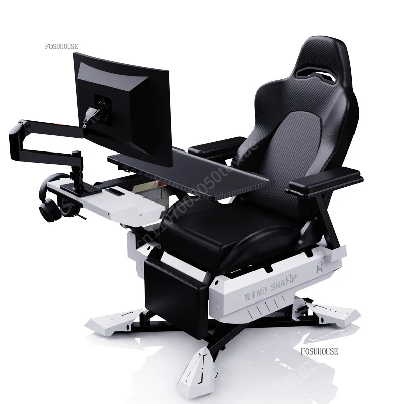 リクライニングゲーミングステーションコックピット、人間工学に - Standing Desk のレビューと価格