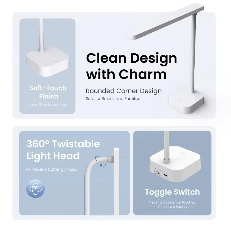 Yeelight 充電式デスクランプ、読書灯、睡眠補助ライト - Desk Lamp のレビューと価格