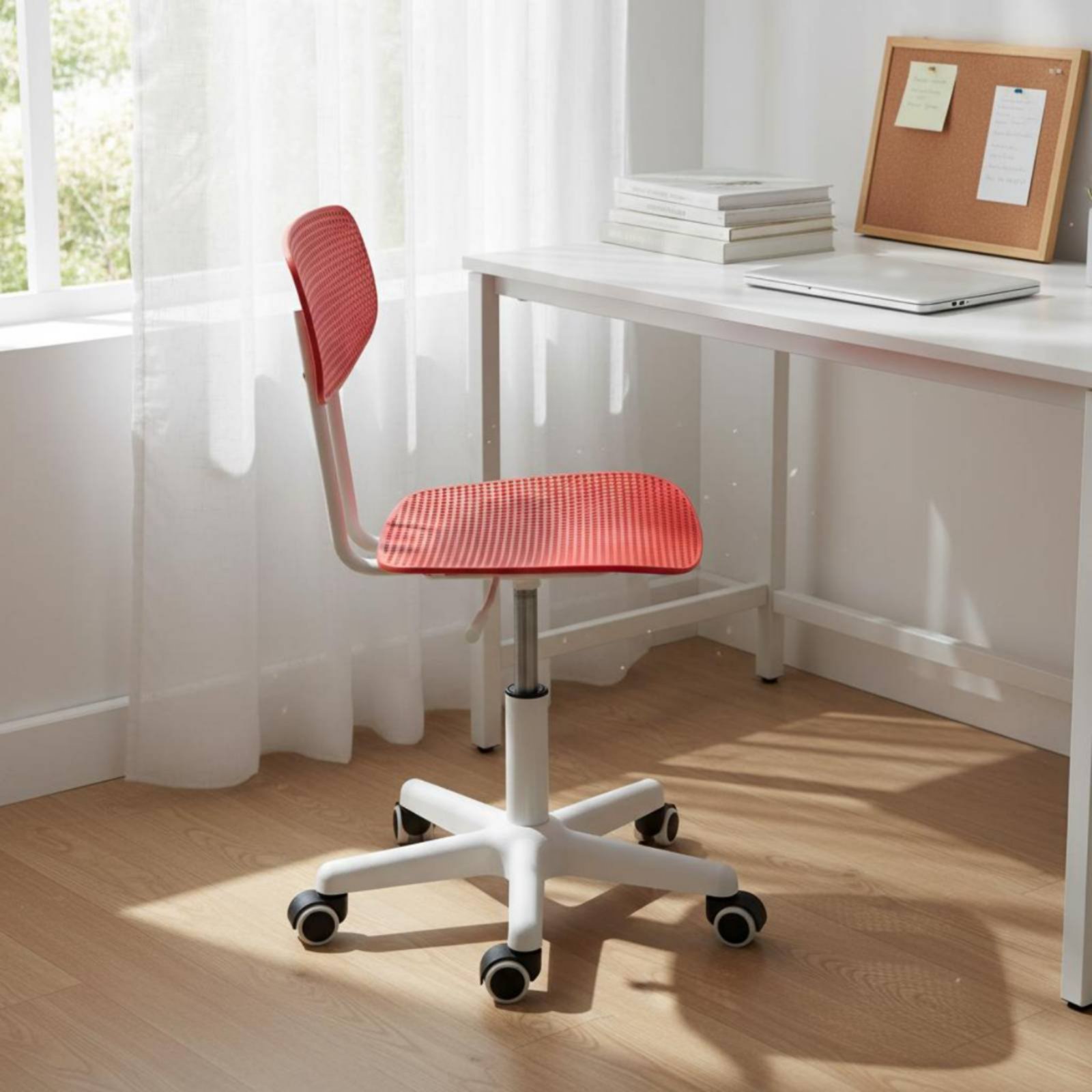 調節可能なローリングデスクチェア、通気性のあるデザイン、回転 - Office Chair のレビューと価格