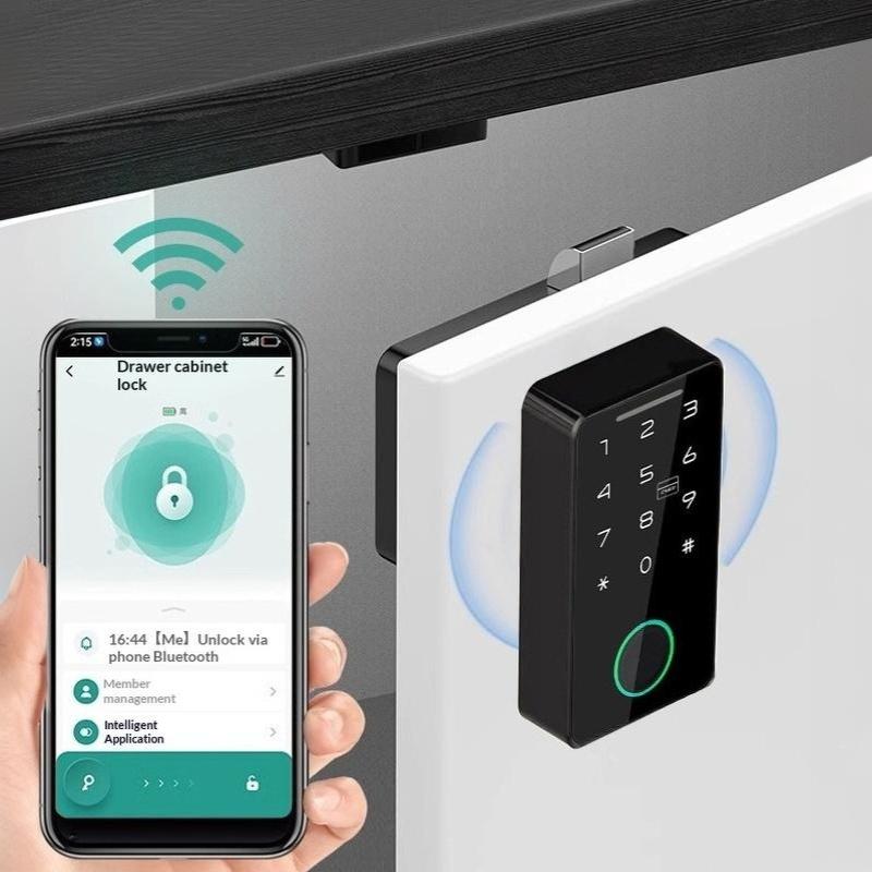 1個入りTuyaアプリ対応スマート指紋認証ノーパンチカムロッ - File Cabinet のレビューと価格