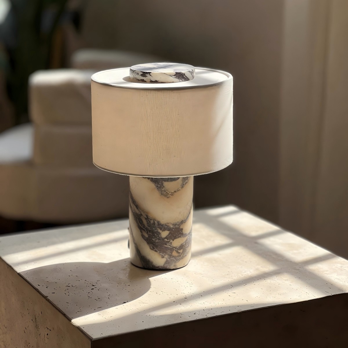 大理石製ベッドサイドランプ、タッチ充電式ナイトライト、寝室の - Desk Lamp のレビューと価格