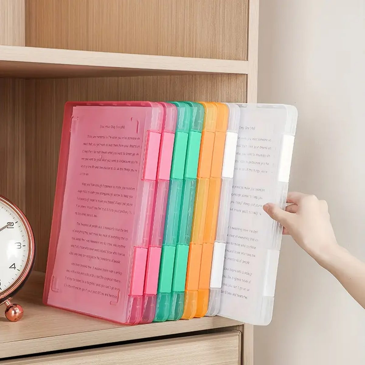1pc 多層ポータブルファイルボックス、ポータブル透明ファイ - File Cabinet のレビューと価格
