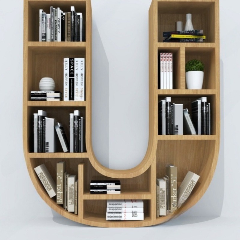 本棚の棚板、シンプルな無垢材製の本棚 - Bookshelf のレビューと価格