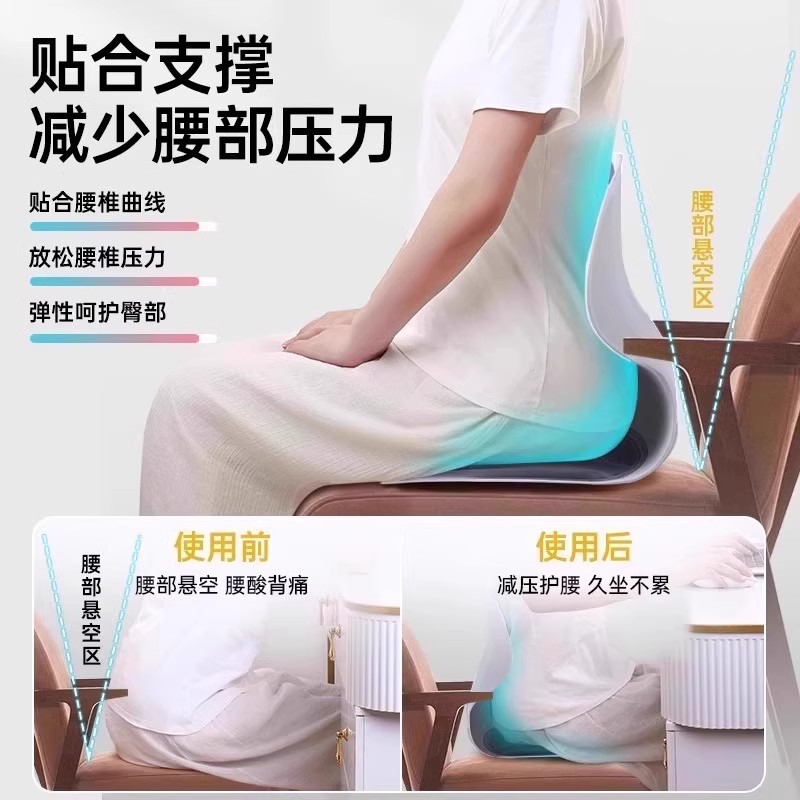 人間工学に基づいた腰サポートクッション姿勢矯正シートパッド長 - Office Chair Cushion のレビューと価格