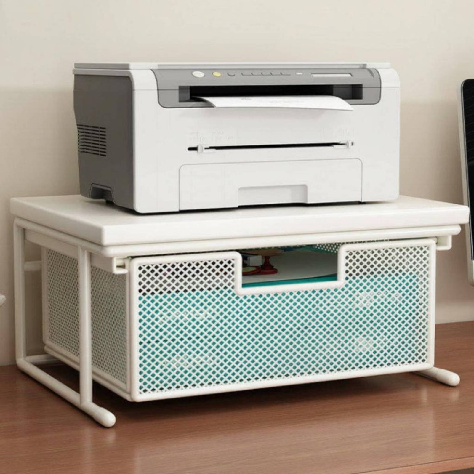 引き出し付きプリンタースタンド 多目的デスクトッププリンター - Printer Stand のレビューと価格
