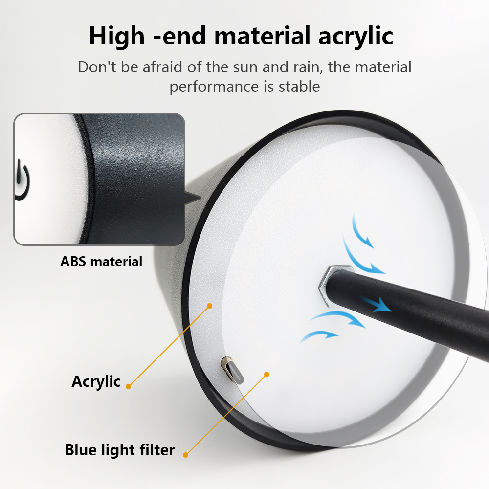 LED充電式デスクライトワイヤレステーブルランプ無段階調光タ - Desk Lamp のレビューと価格