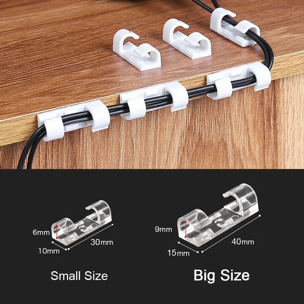 ケーブルクリップオーガナイザー、ドロップワイヤーホルダー、コ - Desk Organizer のレビューと価格